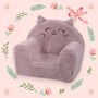 Fotoliu din burete, Bubaba, Cozy Kitty, Pentru copii, 9 luni-5 ani, Pink - 5
