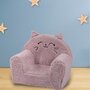 Fotoliu din burete, Bubaba, Cozy Kitty, Pentru copii, 9 luni-5 ani, Pink - 6