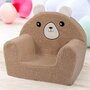 Fotoliu din burete, Bubaba, Cozy Teddy, Pentru copii, 9 luni-5 ani, Brown - 5
