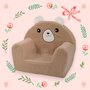 Fotoliu din burete, Bubaba, Cozy Teddy, Pentru copii, 9 luni-5 ani, Brown - 6