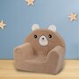 Fotoliu din burete, Bubaba, Cozy Teddy, Pentru copii, 9 luni-5 ani, Brown - 4