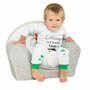 Fotoliu din burete, New Baby, Pentru copii, Din tesatura minky, 9 luni - 5 ani, Cu Husa detasabila, Fox Mint - 11