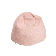 Fotoliu puf, BabyTrold, Markland Pure, Din muselina, Umplutura cu bilute, Husa detasabila, 12 luni+, 30 x 50 cm, Roz
