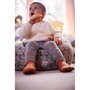 Fotoliu puf, BabyTrold, Markland Pure, Din muselina, Umplutura cu bilute, Husa detasabila, 12 luni+, 30 x 50 cm, Galben - 7