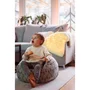 Fotoliu puf, BabyTrold, Markland Pure, Din muselina, Umplutura cu bilute, Husa detasabila, 12 luni+, 30 x 50 cm, Roz Inchis - 8
