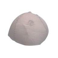 Fotoliu puf, BabyTrold, Markland Pure, Din muselina, Umplutura cu bilute, Husa detasabila, 12 luni+, 30 x 50 cm, Gri