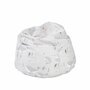 Fotoliu puf, BabyTrold, Markland Pure, Din muselina, Umplutura cu bilute, Husa detasabila, 12 luni+, 30 x 50 cm, Model balenuta, Gri