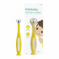 Fridababy - Periuta de dinti, Cap 3D pentru curatare eficienta,  Cu indicator de inlocuire, 2 ani+, Galben