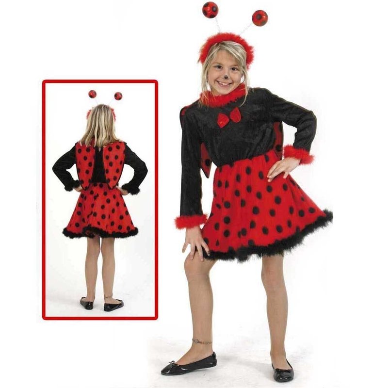 Fries - Costum pentru serbare Buburuza cu antene 98 cm