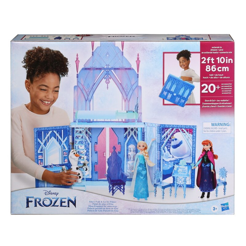 Hasbro - frozen 2 castelul de gheata al elsei pliabil