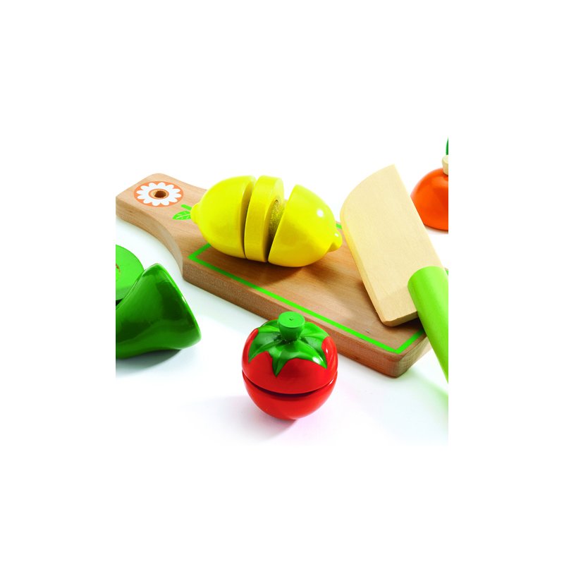 figurine din legume si fructe de toamna Djeco - Fructe si legume de feliat