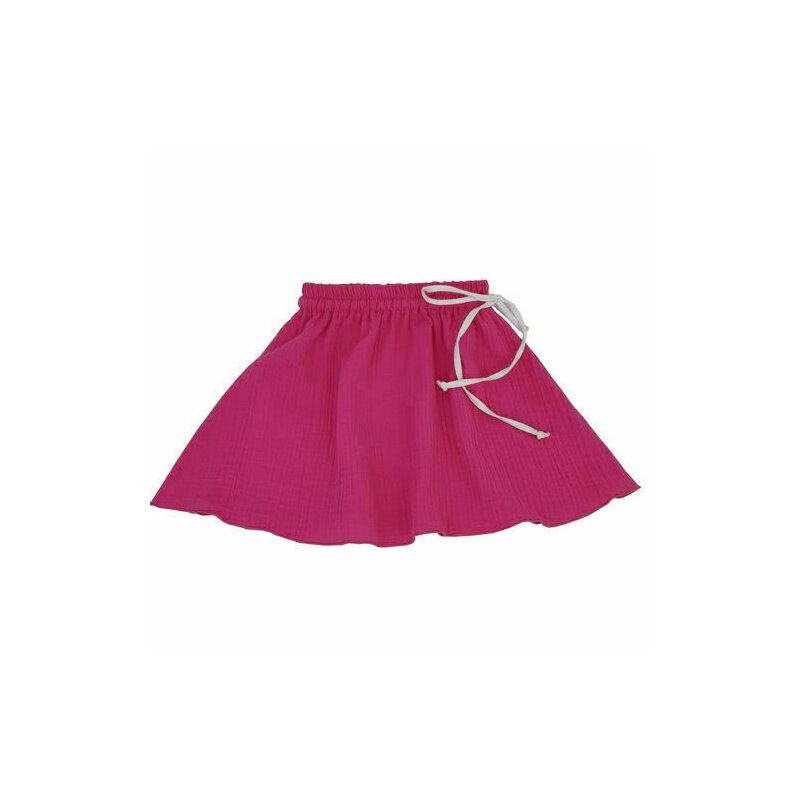 Kidsdecor - fustita de vara muselina fete blooming dahlia 6-7 ani