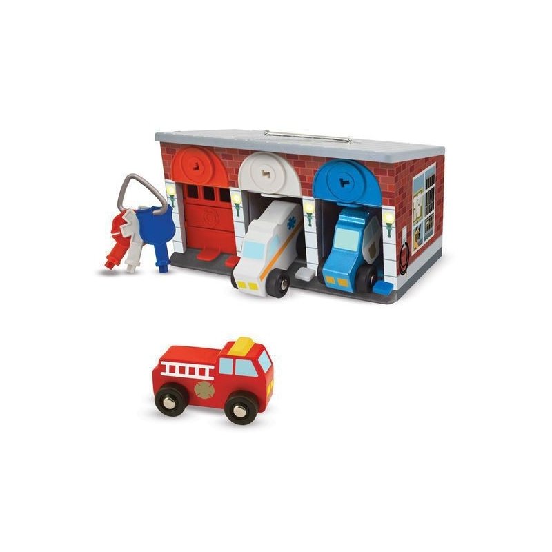 Melissa & doug - garaj cu incuietori echipa de interventie