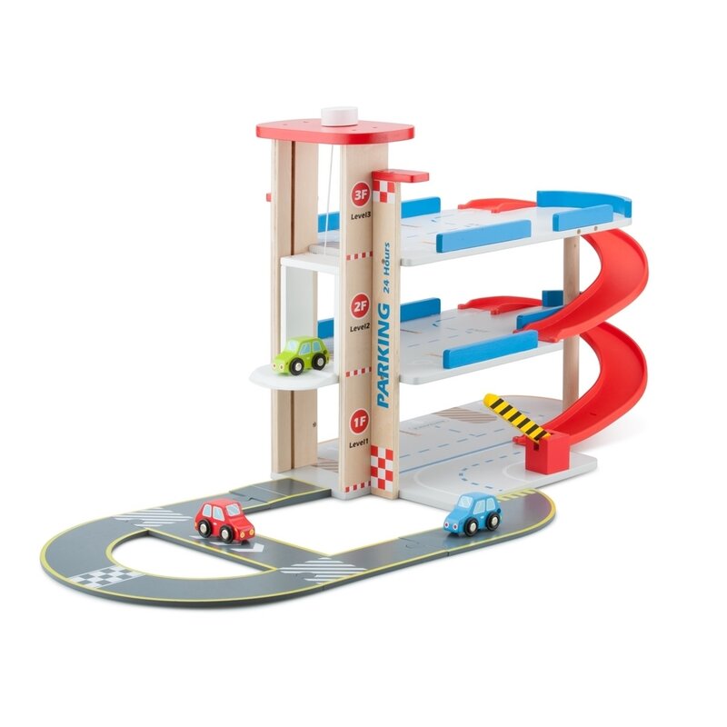 New classic toys - garaj cu pista si 3 masini