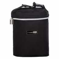 Geanta biberon, FreeON, Double Style, Pentru 2 biberoane, Mentine continutul atat cald, cat si rece, Black