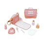 Geanta de infasat pentru papusi, Smoby, Cu accesorii, Pink - 1