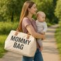 Geanta mamici, Baby Mix, Mommy Bag, Spatioasa si practica, 29 x 43 x 22 cm, Include salteluta pentru infasat, Beige - 3