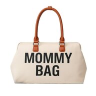 Geanta mamici, Baby Mix, Mommy Bag, Spatioasa si practica, 29 x 43 x 22 cm, Include salteluta pentru infasat, Beige