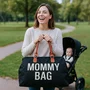 Geanta mamici, Baby Mix, Mommy Bag, Spatioasa si practica, 29 x 43 x 22 cm, Include salteluta pentru infasat, Black - 3