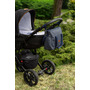 Sensillo - Geanta pentru carucior, Indiana, Cu aspect de geanta sport, Din material impermeabil, Cu fermoar, 43 x 43 x 13 cm, Bleumarin - 9
