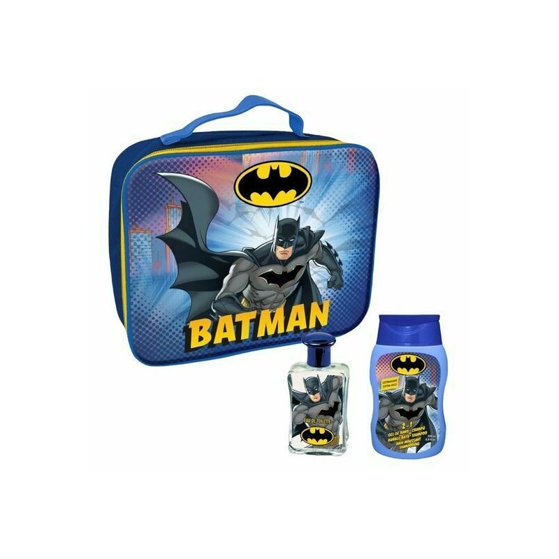 Gel De Dus Antibacterian 4 Gentuta lacuita 3D, cu gel de dus si sampon 200ml, si apa de toaleta 50ml, Batman, pentru baieti