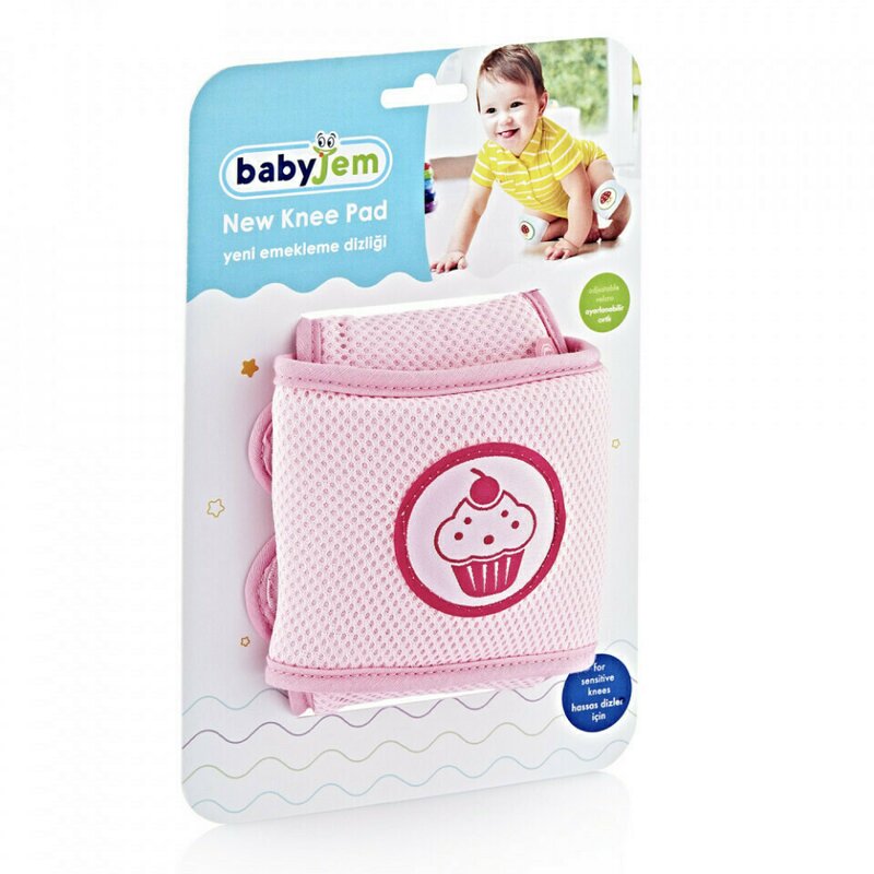 Babyjem - Genunchiere de protectie pentru bebelusi Cupcake (Culoare: Roz)