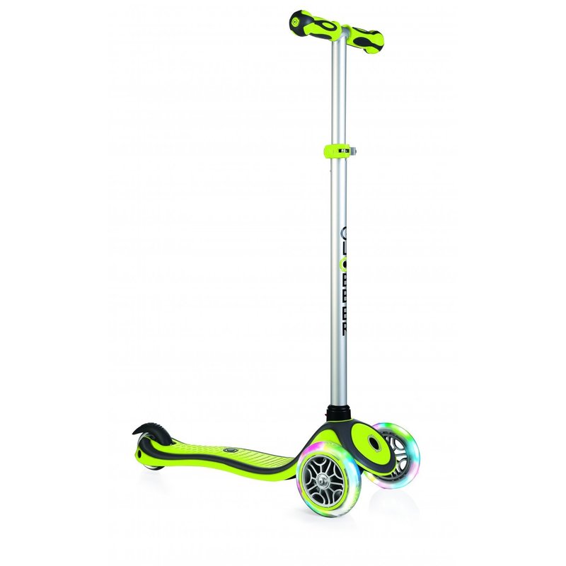 Globber - trotineta plus my free up lights, verde