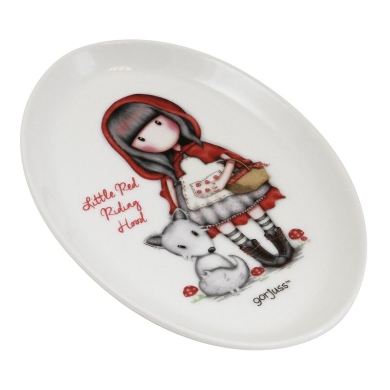 Gorjuss farfurie ceramica - little red riding hood