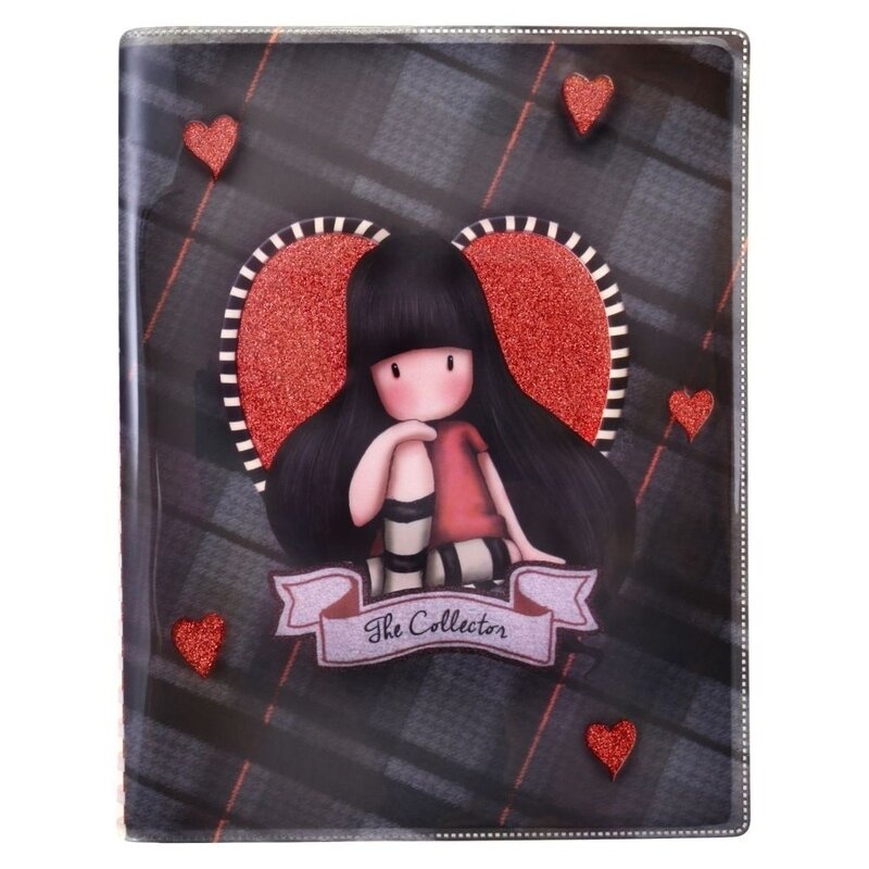 Gorjuss tartan - caiet a5 cu glitter - the collector
