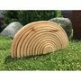 Curcubeu 12 piese - varianta lemn natur - 3