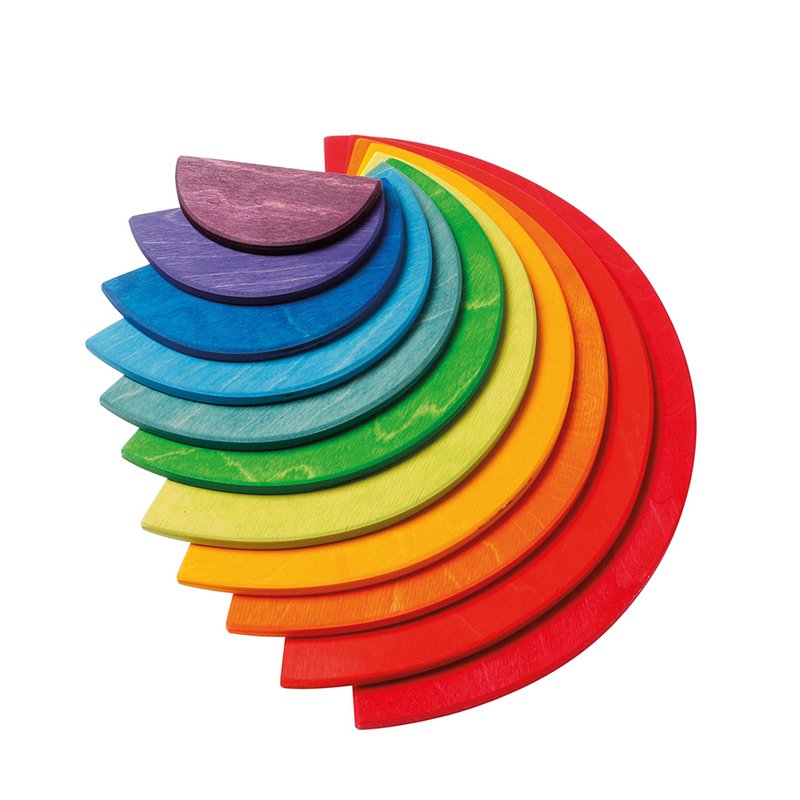 Grimm's spiel und holz design - set cu semicercuri curcubeu