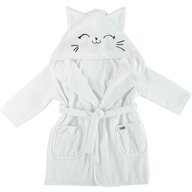 Halat de baie, Bubaba, Cu urechi Kitty, Marime 86/92/98, White