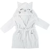 Halat de baie, Bubaba, Cu urechi Kitty, Marime 86/92/98, White