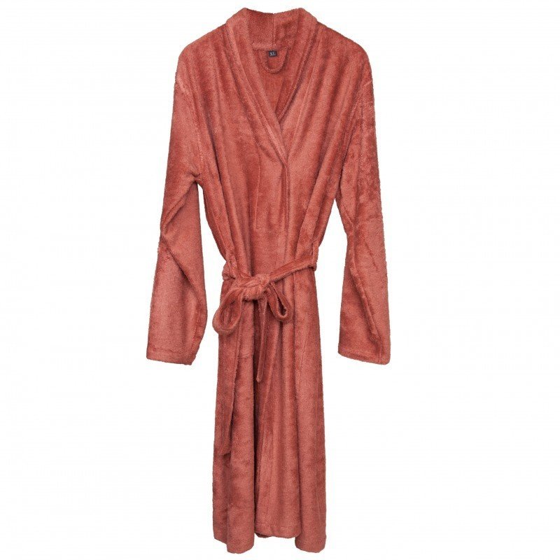 Timboo - halat de baie frotir din bambus pentru adulti l, apricot blush