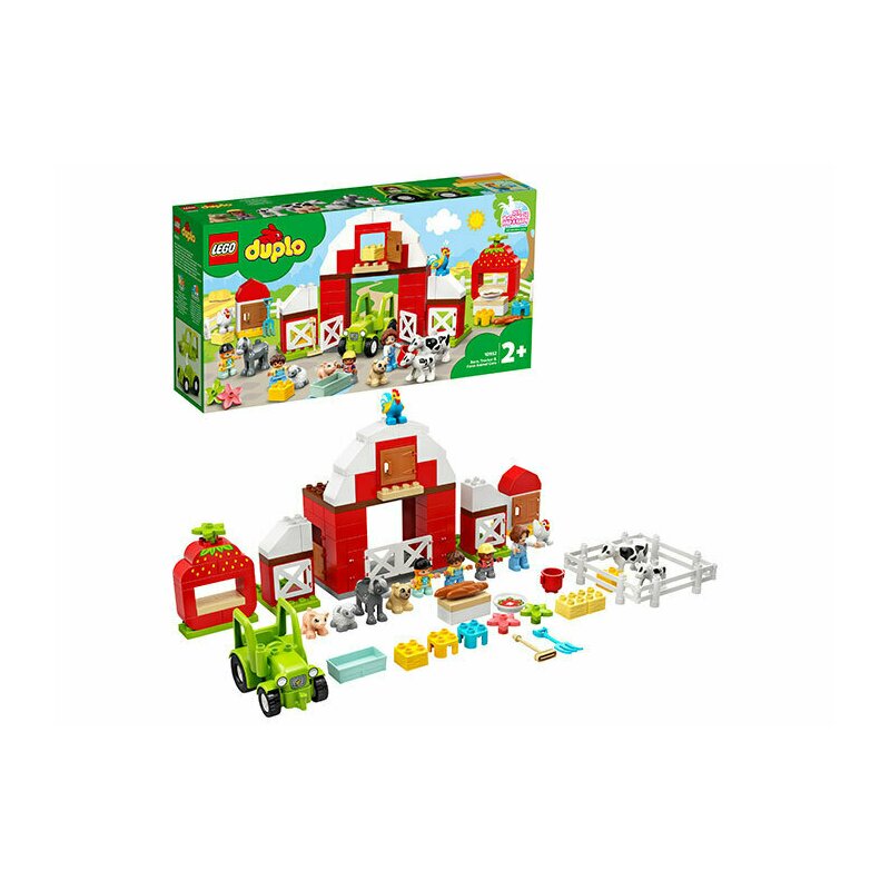 Lego - hambar, tractor si animale de la ferma
