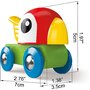 Hape - Locomotiva Papagal,  Cu fluier - 5