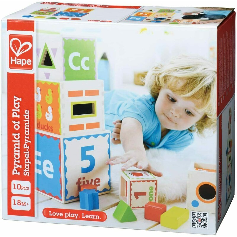 Hape - jucarie cu activitati piramida creativa