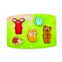 Hape - Puzzle din lemn Animalele din padure , Puzzle Copii,  Tactil, piese 5 - 8