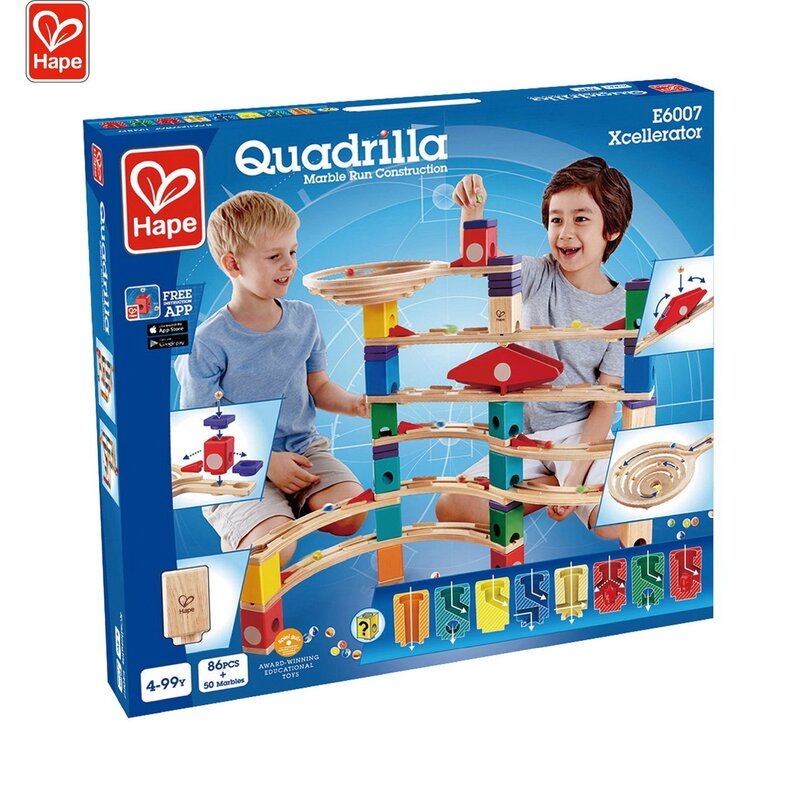 Hape - set de constructie excellerator , quadrilla