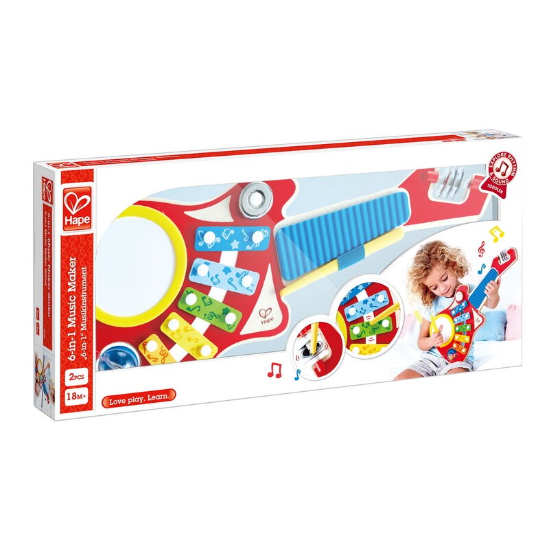 Hape - jucarie muzicala, 6 in 1