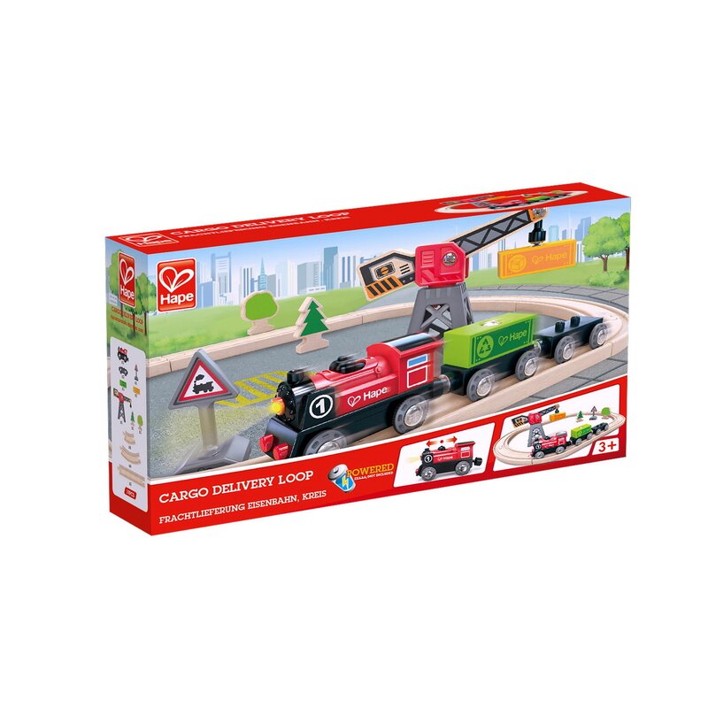 Hape - tren din lemn livrare marfa