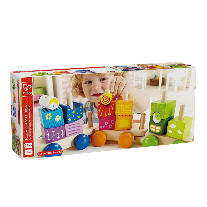 Hape - tren din lemn fantasia