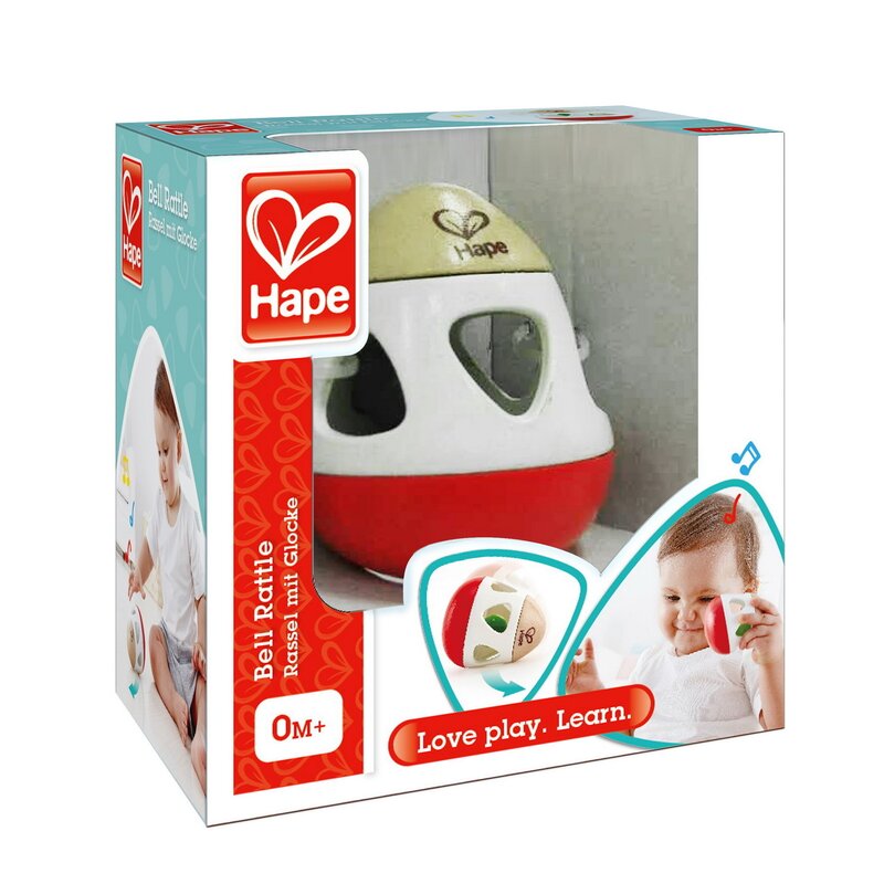 Hape - zornaitoare simpla clopotel din lemn