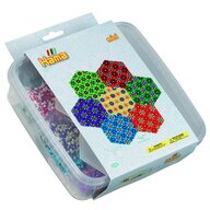 Hama - Set margele de calcat Hexagon In cutie de plastic, 10500 buc Mini