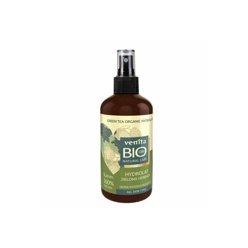 Hidrolat de ceai verde, pentru toate tipurile de par si piele, venita bio 100% natural, 100ml