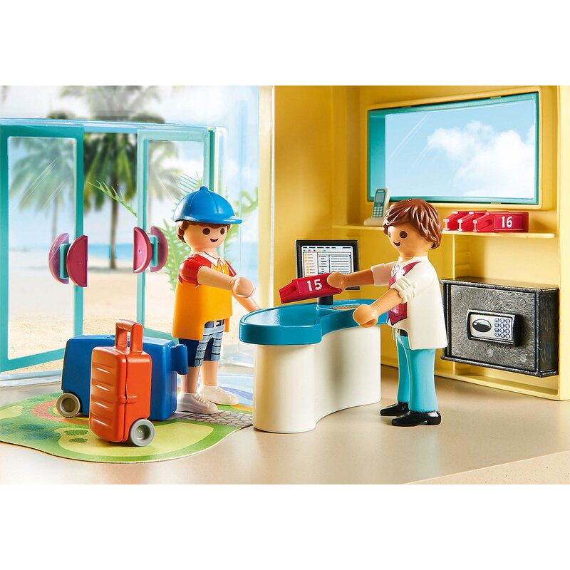 Playmobil - set de constructie hotel la plaja family fun
