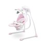 Leagan balansoar, Caretero, Raffi, Pliabil, Pana la 12 kg, Inclinare spatar in 2 pozitii, 5 viteze de balansare, Cronometru, Cu melodii si sunete ale naturii, Cu accesorii, 0-12 luni, Pink - 4