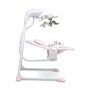 Leagan balansoar, Caretero, Raffi, Pliabil, Pana la 12 kg, Inclinare spatar in 2 pozitii, 5 viteze de balansare, Cronometru, Cu melodii si sunete ale naturii, Cu accesorii, 0-12 luni, Pink - 9