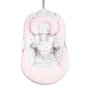 Leagan balansoar, Caretero, Raffi, Pliabil, Pana la 12 kg, Inclinare spatar in 2 pozitii, 5 viteze de balansare, Cronometru, Cu melodii si sunete ale naturii, Cu accesorii, 0-12 luni, Pink - 13