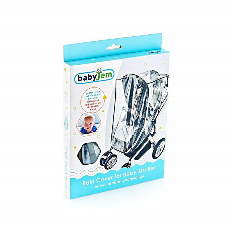 Babyjem - husa de ploaie universala cu fereastra si banda reflectorizanta